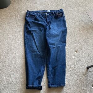Terra & Sky Dark Blue Straight Leg Jeans